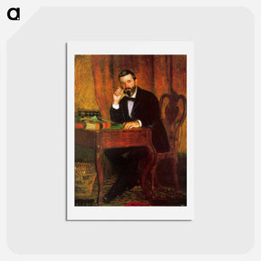アートポストカード-Portrait of Dr. Horatio C Wood - トーマス エイキンズ Postcard.