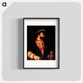 アートポスター-Portrait of Francis I - ティツィアーノ ヴェチェッリオ Poster.