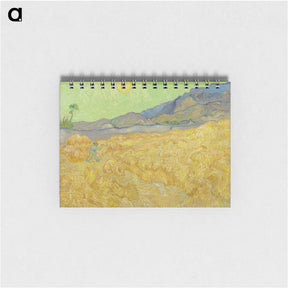 アートメモ帳-Wheatfield with a reaper - フィンセント ファン ゴッホ Memo.