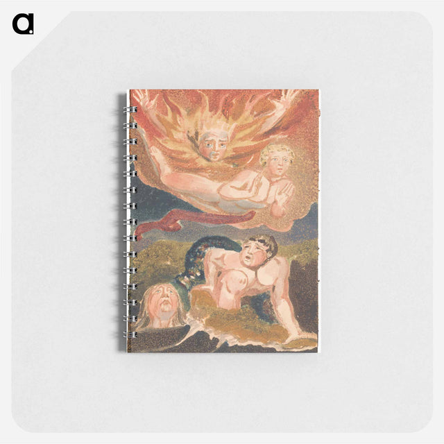 アートメモ帳-The First Book of Urizen, Plate 22 - ウィリアム ブレイク Memo.