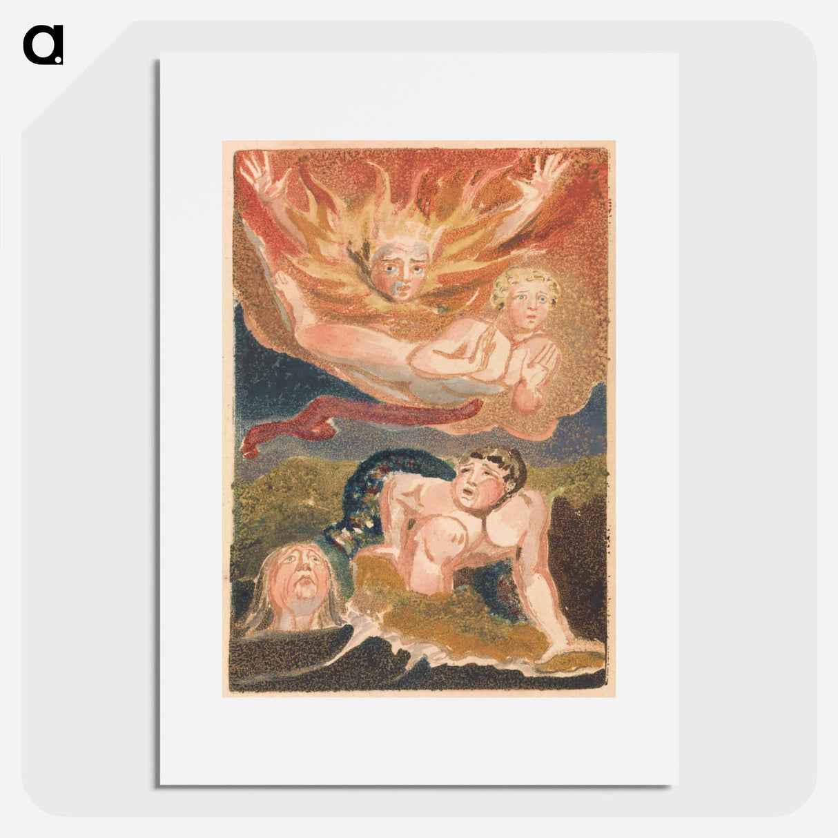 The First Book of Urizen, Plate 22 - William Blake Poster.