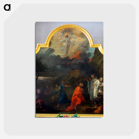 アートポストカード-Central panel of the altar triptych, St Nicholas, Bristol - ウィリアム ホガース Postcard.