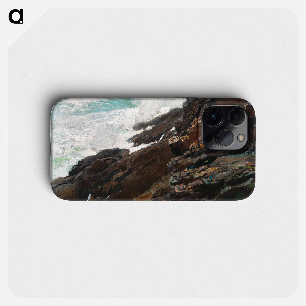 High Cliff, Coast of Maine - ウィンスロー ホーマー Phone Case.