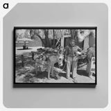 アートパネル-Miner and Donkey
 - ラッセル リー Canvas.