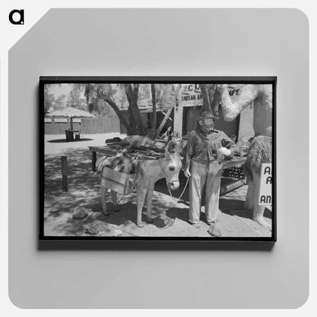 アートパネル-Miner and Donkey
 - ラッセル リー Canvas.