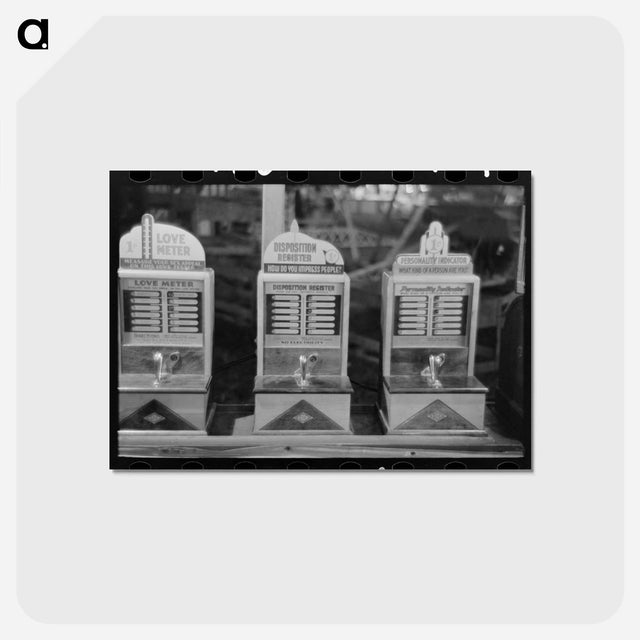 アートポストカード-Penny Arcade Machines
 - ラッセル リー Postcard.