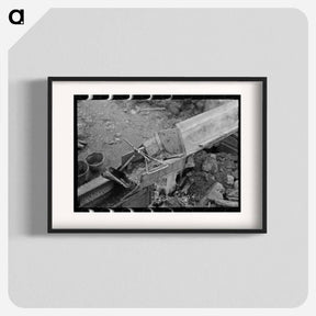 アートポスター-Gold Mining Sluice, Two Bit Creek
 - ラッセル リー Poster.