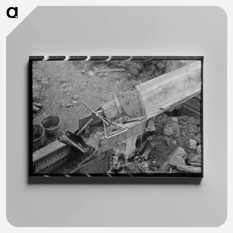 アートパネル-Gold Mining Sluice, Two Bit Creek
 - ラッセル リー Canvas.