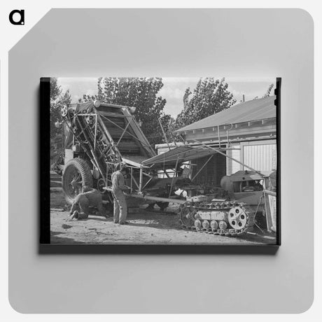 アートパネル-Mechanical Hop Picker Repair
 - ラッセル リー Canvas.