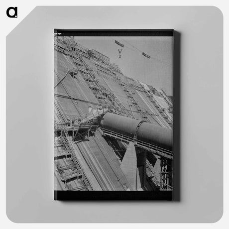 アートパネル-Shasta Dam Construction
 - ラッセル リー Canvas.
