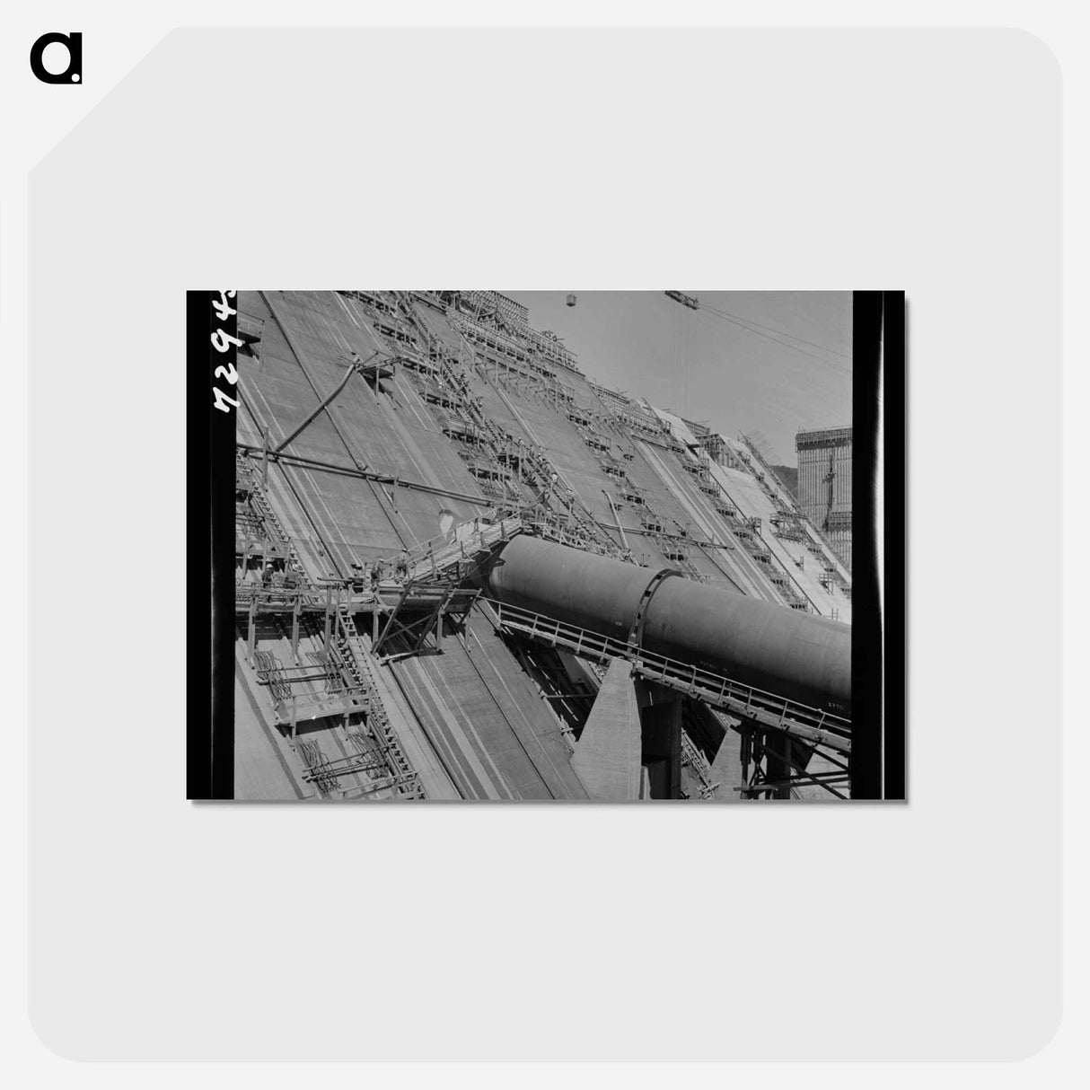 アートポストカード-Shasta Dam Construction
 - ラッセル リー Postcard.