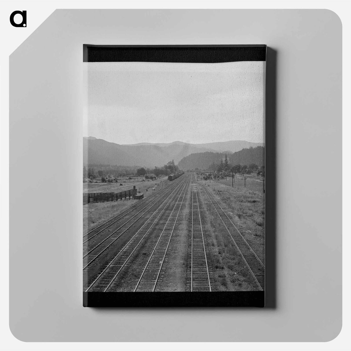アートパネル-Railroad Tracks, Oakridge
 - ラッセル リー Canvas.