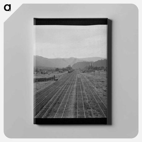 アートパネル-Railroad Tracks, Oakridge
 - ラッセル リー Canvas.