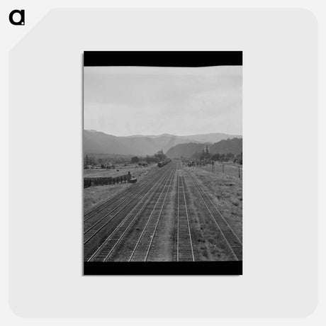 アートポストカード-Railroad Tracks, Oakridge
 - ラッセル リー Postcard.