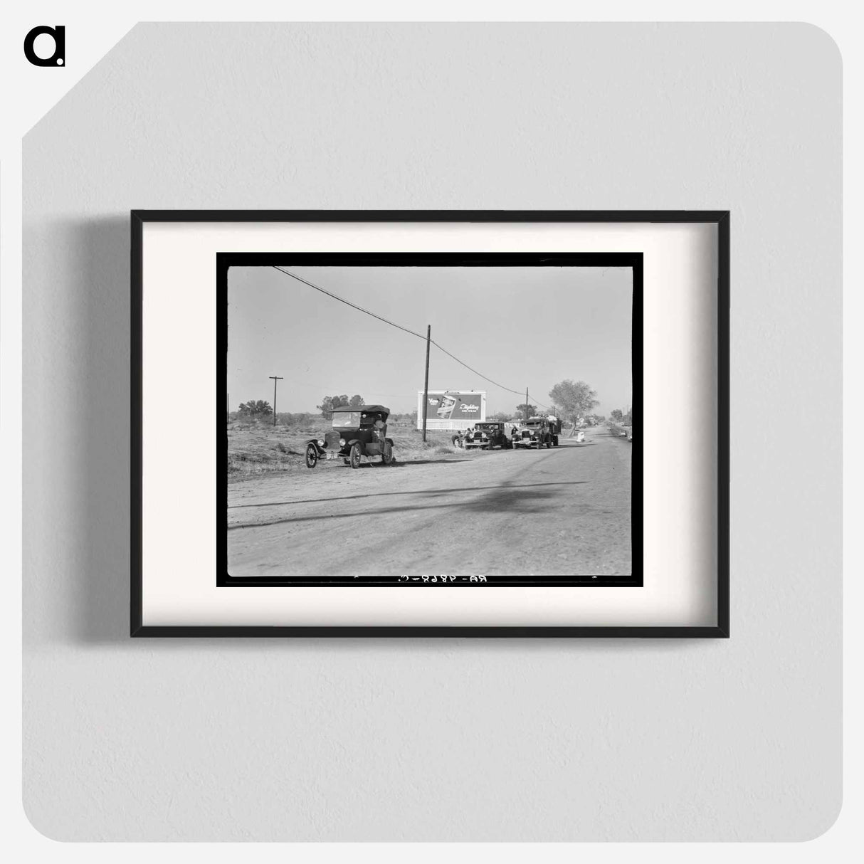 Three carloads of Mexicans headed for the Imperial Valley to harvest peas - Dorothea Lange Poster.