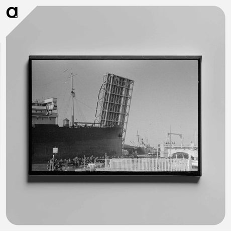 アートパネル-Ship Entering Corpus Christi Port
 - ラッセル リー Canvas.