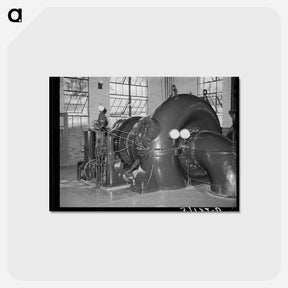 アートポストカード-Logan Hydroelectric Plant
 - ラッセル リー Postcard.