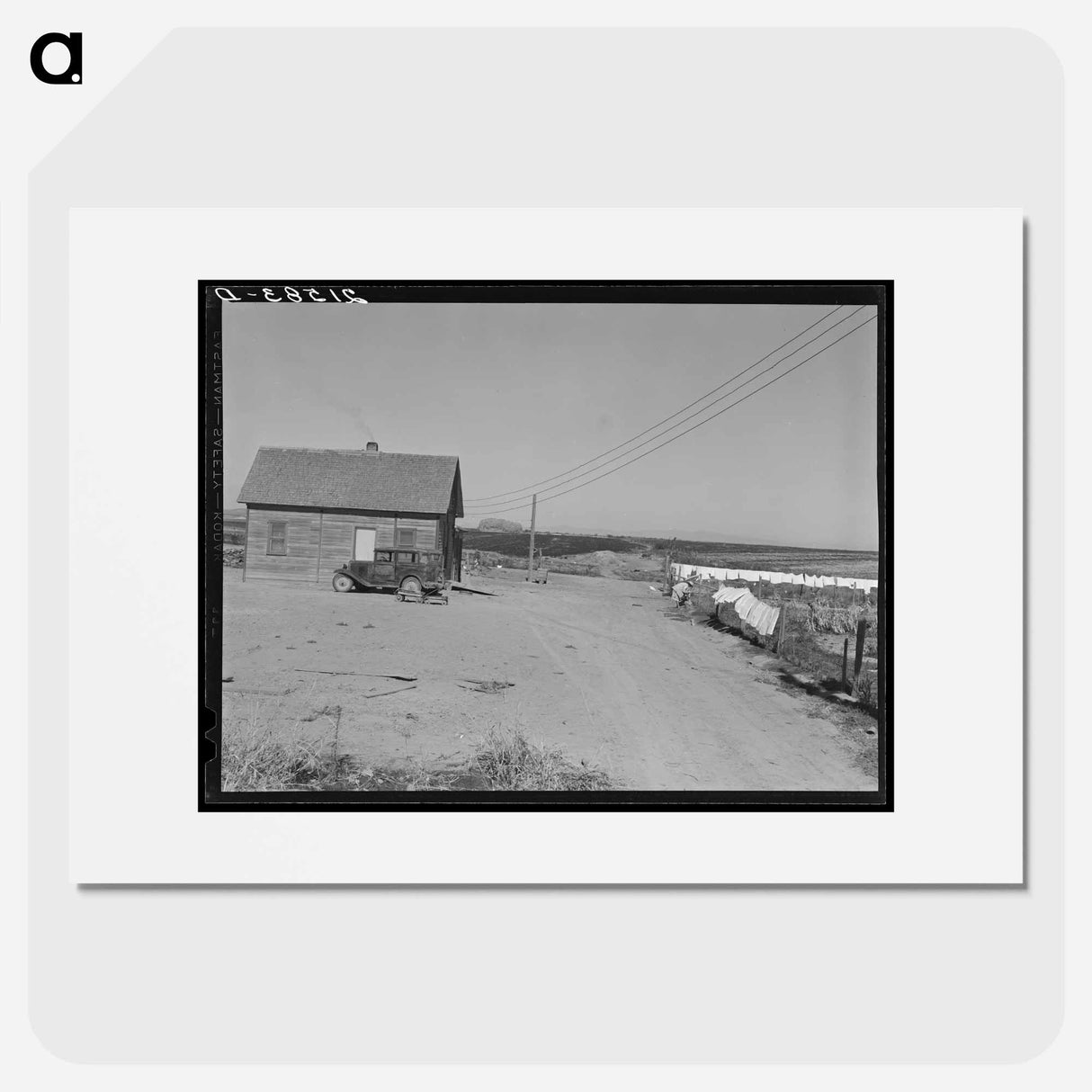 The Schroeder family's new house - Dorothea Lange Poster.