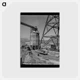 アートポストカード-Shasta Dam Head Tower
 - ラッセル リー Postcard.