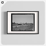 Approach to the Delta cooperative farm from highway, cooperative store in foreground. Hillhouse, Mississippi. Sourced from the Library of Congress. - ドロテア ラング Poster.