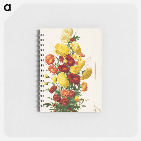 アートメモ帳-Yellow and Red Chrysanthemums
 - ボストン公共図書館 Memo.