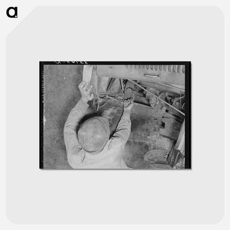アートポストカード-Oklahoma Mechanic
 - ラッセル リー Postcard.