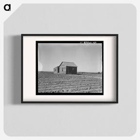 アートポスター-Cultivated fields and abandoned tenant house - ドロテア ラング Poster.