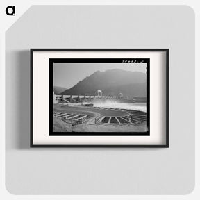 アートポスター-Bonneville Dam and Fish Ladders
 - ラッセル リー Poster.
