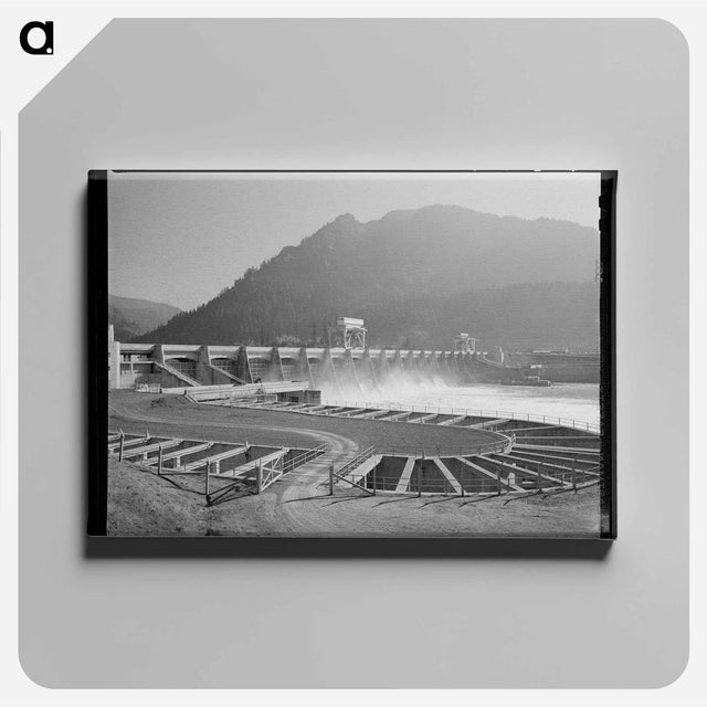 アートパネル-Bonneville Dam and Fish Ladders
 - ラッセル リー Canvas.