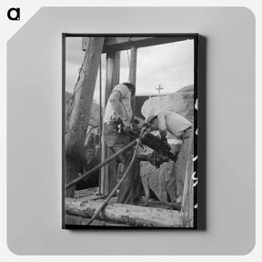 アートパネル-Miners' Power Drill Contest
 - ラッセル リー Canvas.