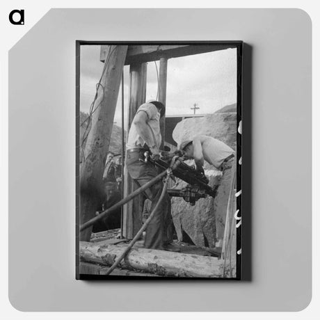 アートパネル-Miners' Power Drill Contest
 - ラッセル リー Canvas.