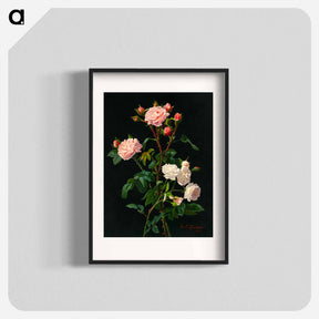 アートポスター-Pink and White Roses
 - ボストン公共図書館 Poster.