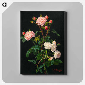 アートパネル-Pink and White Roses
 - ボストン公共図書館 Canvas.