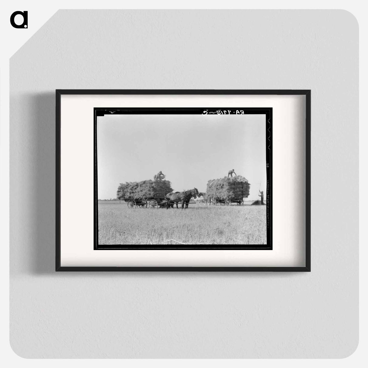 Untitled photo, possibly related to: Harvesting oats. Clayton, Indiana - ドロテア ラング Poster.