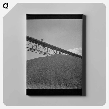 アートパネル-Shasta Dam Gravel Pile
 - ラッセル リー Canvas.