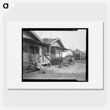 Mexican quarter of Los Angeles, California - Dorothea Lange Poster.