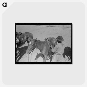 アートポストカード-Cowboy Roundup
 - ラッセル リー Postcard.