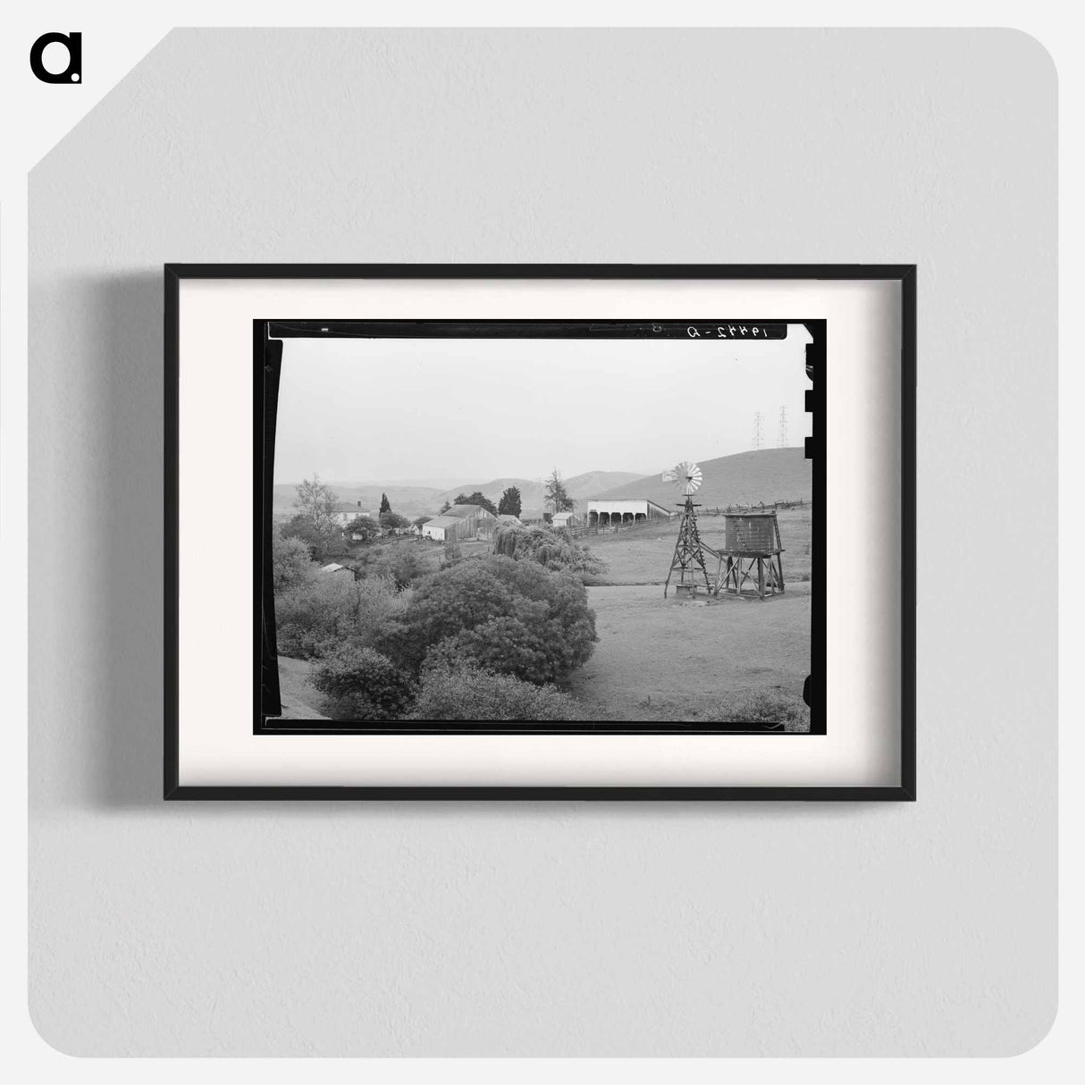 Small farm in the coast range foothills - Dorothea Lange Poster.