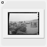 Small farm in the coast range foothills - Dorothea Lange Poster.