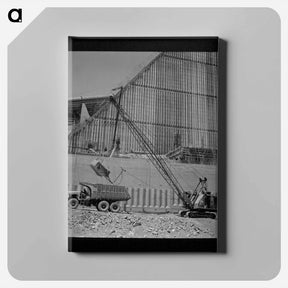 アートパネル-Shasta Dam Excavation
 - ラッセル リー Canvas.
