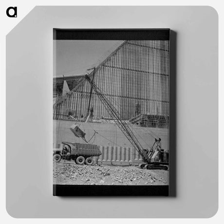 アートパネル-Shasta Dam Excavation
 - ラッセル リー Canvas.