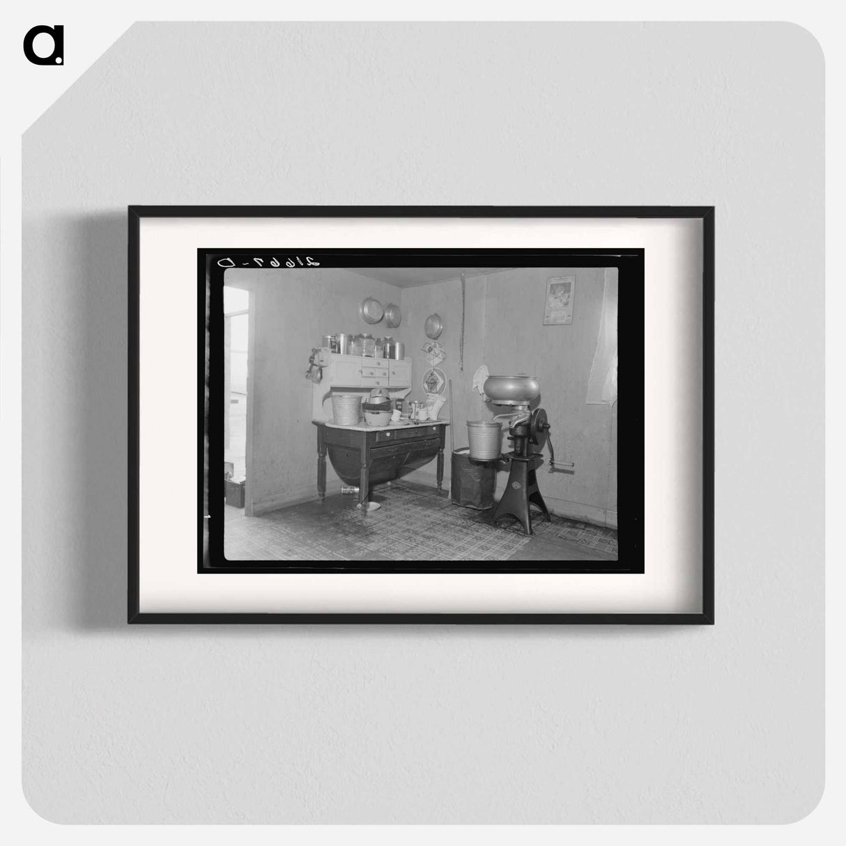 Corner of one-room cabin belonging to farmer starting in cut-over area - Dorothea Lange Poster.