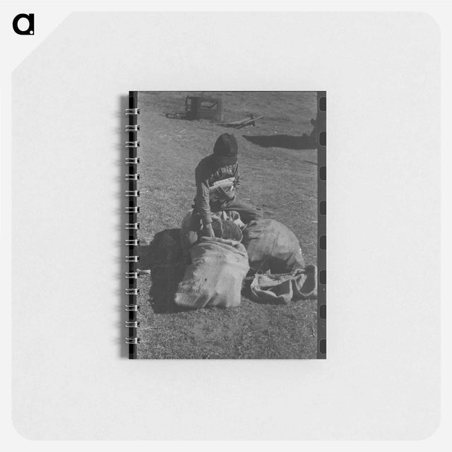 アートメモ帳-Walnut Harvest
 - ラッセル リー Memo.