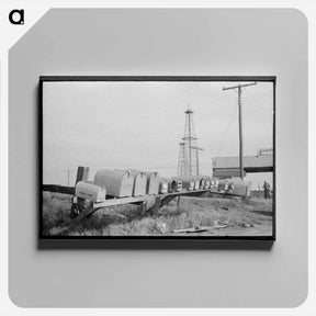 アートパネル-Mail Boxes, Seminole Oil Field, Oklahoma
 - ラッセル リー Canvas.