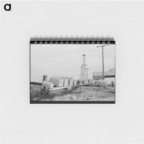 アートメモ帳-Mail Boxes, Seminole Oil Field, Oklahoma
 - ラッセル リー Memo.