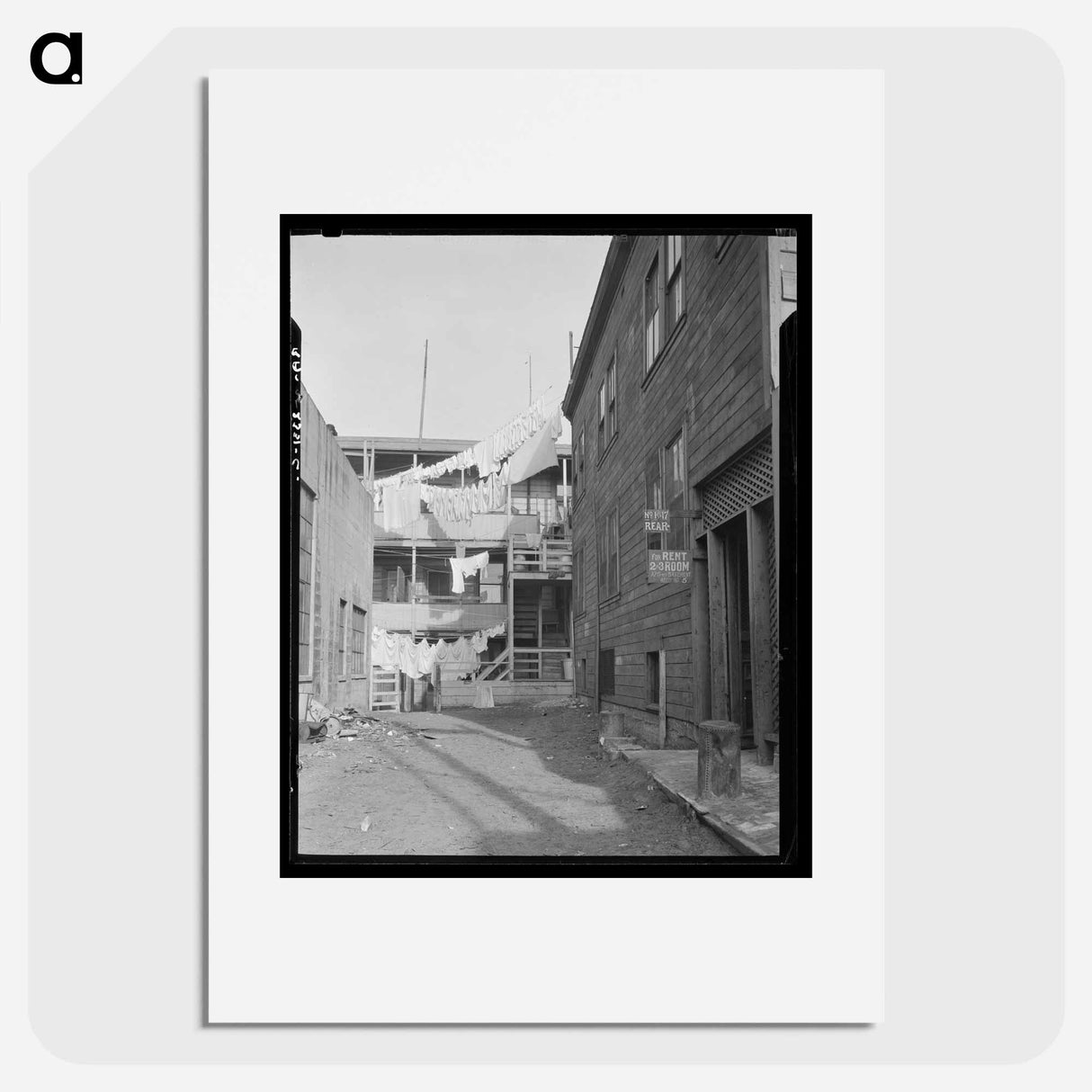 Slums of San Francisco, California - Dorothea Lange Poster.