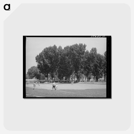 アートポストカード-Vale's Fourth of July Baseball
 - ラッセル リー Postcard.