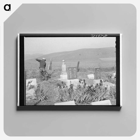 アートパネル-Cleaning the Cemetery
 - ラッセル リー Canvas.
