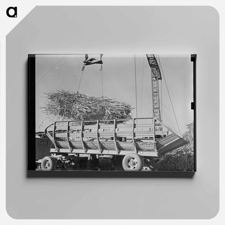 アートパネル-Sugarcane Unloading
 - ラッセル リー Canvas.