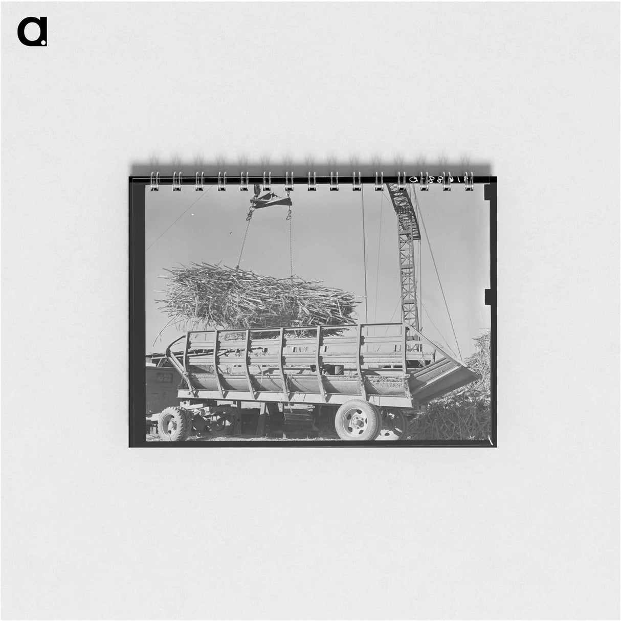 アートメモ帳-Sugarcane Unloading
 - ラッセル リー Memo.